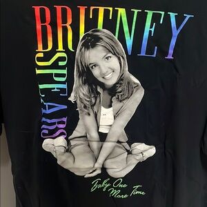 Black Britney Spears Graphic Tee